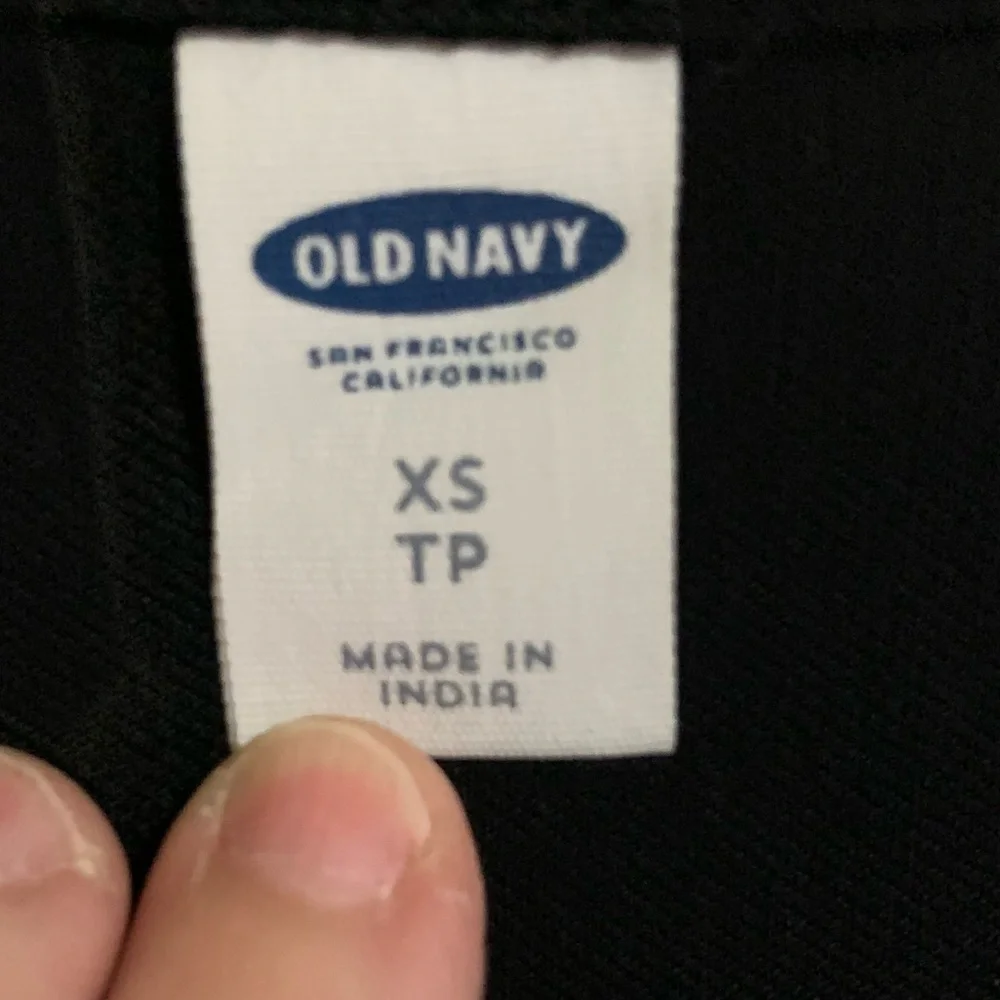 Old Navy Black Long Sleeve Henley Button down Dress. Size XS - Picture 3 of 9